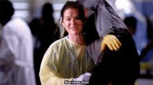 Greys Anatomy April Kepner GIF - Greys Anatomy April Kepner Blue Team Wins GIFs