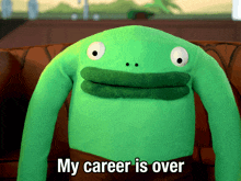 My Career Is Over Mr Frog GIF - My Career Is Over Mr Frog Smiling Friends GIFs