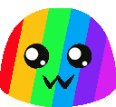 Rainbow Smiley Sticker - Rainbow Smiley Cute Stickers