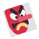 Japanese Mask Ugga Sticker - Japanese Mask Ugga Angry Stickers