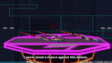 a group of mario characters are standing on top of a purple platform .