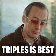 Triples Is Best Bob Odenkirk GIF - Triples Is Best Bob Odenkirk I Think You Should Leave With Tim Robinson GIFs