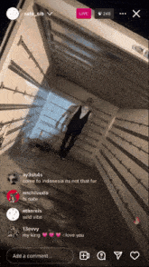 a screenshot of a live stream with the number 248 at the top of the screen