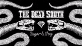 a black and white drawing of snakes with the words the dead south sugar & joy