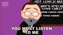 You Must Listen To Me Leonard Maltin GIF - You Must Listen To Me Leonard Maltin South Park GIFs