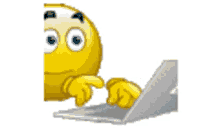 typing emoji laptop