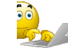 Typing Emoji Sticker - Typing Emoji Laptop Stickers