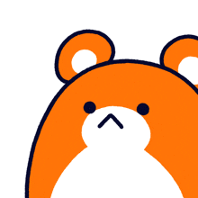 a cartoon of a bear with a mustache and a star in the background