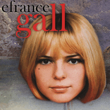a woman 's face is on the cover of a book called france gall