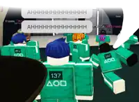 a group of people are playing a video game and one of them is wearing a shirt that says 137