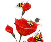 Bees Flower GIF - Bees Flower GIFs