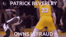 patrick beverley lebron james clippers lakers