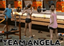 Team Angela Go Angela GIF - Team Angela Go Angela Lifting GIFs
