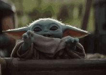Baby Yoda Star Wars GIF - Baby Yoda Star Wars Raise The Roof GIFs