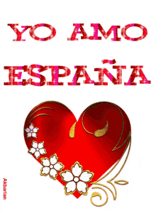Animated Greeting Card Yo Amo España GIF