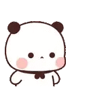 a panda bear is making a funny face with its mouth open and a bow tie .