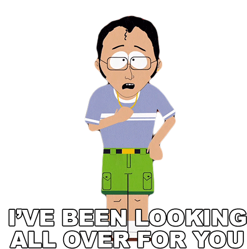 Ive Been Looking All Over For You Chris Sticker - Ive Been Looking All Over For You Chris South Park Stickers