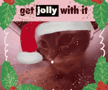 Get Jolly With It Dancing Cat Festive GIF
