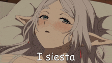 a picture of a girl with a caption that says ' i siesta ' on the bottom