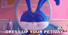 Dress Up Your Pet Day Snowball GIF - Dress Up Your Pet Day Snowball The Secret Life Of Pets2 GIFs