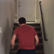 Running Up The Stairs Daniel Labelle GIF