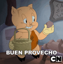 Buen Provecho Porky GIF - Buen Provecho Porky Looney Tunes GIFs