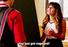 Glee Rachel Berry GIF - Glee Rachel Berry You Just Got Engaged GIFs