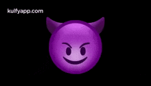 Smiling Face With Horns.Gif GIF - Smiling Face With Horns Smile Emoji GIFs