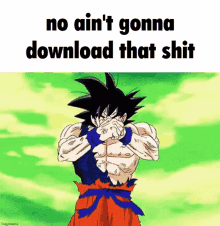 Goku Dragon Ball Z GIF - Goku Dragon Ball Z No U Download GIFs