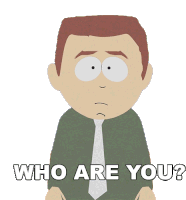 Who Are You Stephen Stotch Sticker - Who Are You Stephen Stotch South Park Stickers