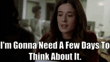 Chicago Pd Kim Burgess GIF - Chicago Pd Kim Burgess Im Gonna Need A Few Days To Think About It GIFs