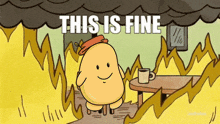 Beanfire This Is Fine GIF - Beanfire This Is Fine It Girls Cams Gambit GIFs