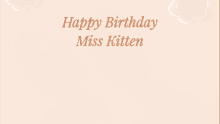 Kitten Birthday GIF