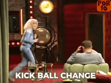 Martina Hill Kick Ball Change GIF - Martina Hill Kick Ball Change Kickball Change GIFs