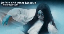 before and after makeup makeup ghost scary horror
