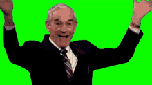 ron paul excited its happening happy hooray