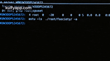 a black screen with white text that says ' 4 root ' on it