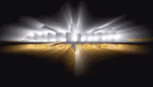 a close up of a light coming out of a hole in the ground .