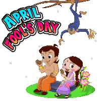 April Fool'S Day Chutki Sticker - April Fool'S Day Chutki Jaggu Stickers