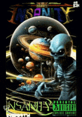a poster for a video game called insanity with a parental advisory