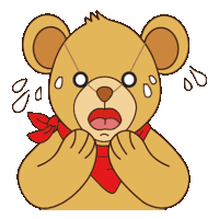 Bear Swaet Sticker - Bear Swaet Shocked Stickers