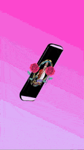 a black phone with a picture of a woman and the name ismail bahora