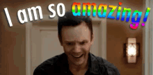 Im Amazing GIF - I Am So Amazing Text Rainbow GIFs