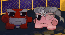 super meat boy bandage girl disapproval disappointed meat ninja