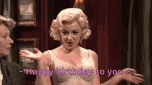 Happy Birthday To You Marilyn Monroe GIF - Happy Birthday To You Marilyn Monroe Hbd GIFs