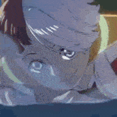 a close up of a person 's face with the words it 's uta on the bottom