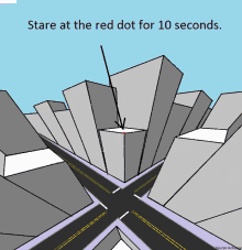 ركز Stare At The Red Dot GIF - ركز Stare At The Red Dot Buildings GIFs