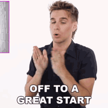 Off To A Great Start Brad Mondo GIF - Off To A Great Start Brad Mondo Good Start GIFs