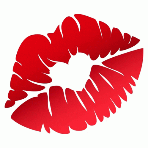 red lips kiss clipart