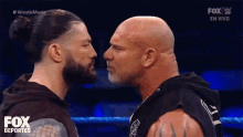 Face Off Goldberg GIF - Face Off Goldberg Roman Reigns GIFs